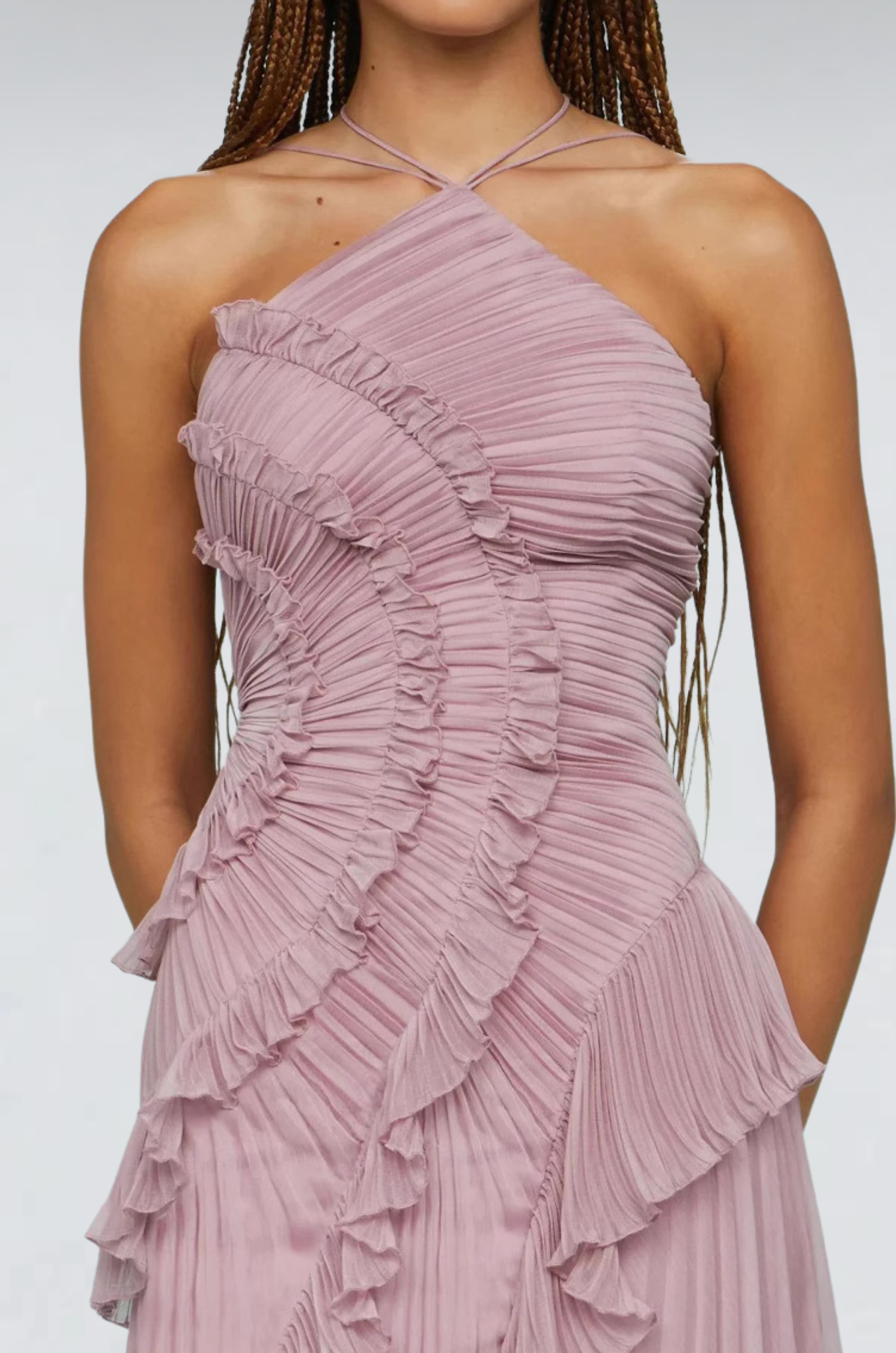 Alora Lila Halter Dress