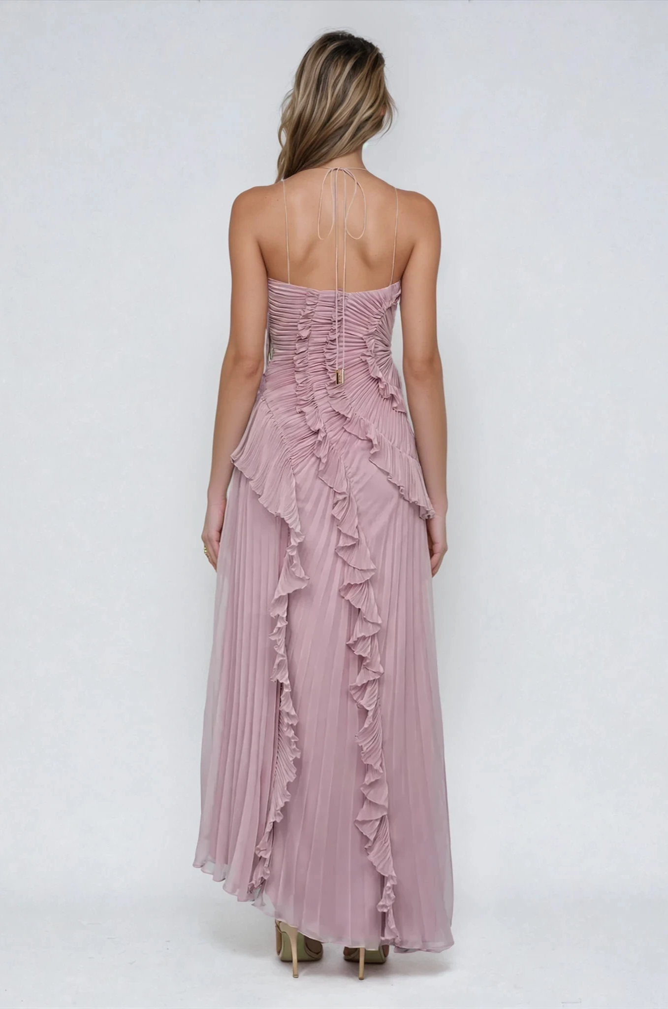 Alora Lila Halter Dress