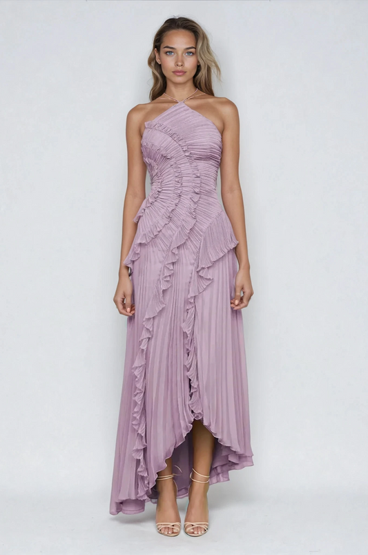 Alora Lila Halter Dress